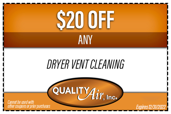 $20 OFF Dryer Vent Cleaning